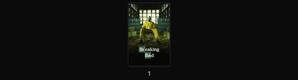 Favorite shows, left to right in the numbered slots below. Complete posters in one compact row.